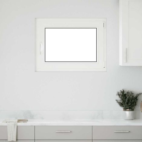 Ventana de sótano "RISOR" 90x70 cm oscilobatiente DIN derecha antracita vidaXL (1/5)