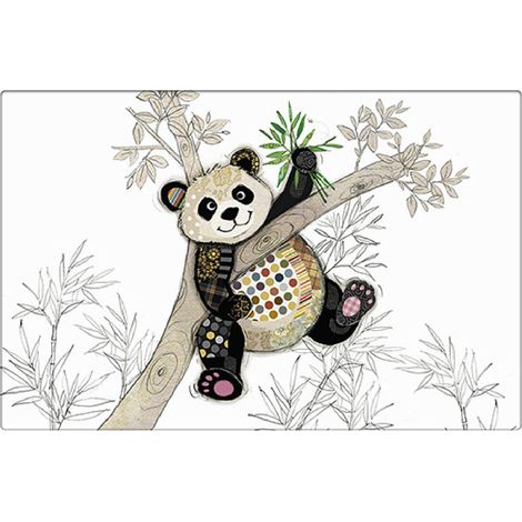 Set de table blanc panda 43 cm
