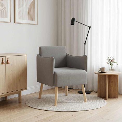 vidaXL Butaca decorativa Gris oscuro Terciopelo granulado (1/5)