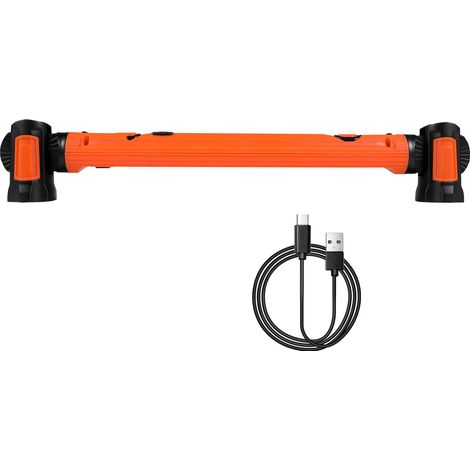 Mophorn 1250LM Arbeitsleuchte für den Motorraum, 6000 mAh wiederaufladbare LED, tragbare magnetische kabellose Lichtleiste für Mechaniker für Autoreparatur, Garage, Notfall und Heimgebrauch