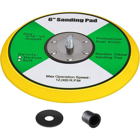 Sanding Plate 150mm with 5/16"-24 Thread, Hook and Loop (1/5)