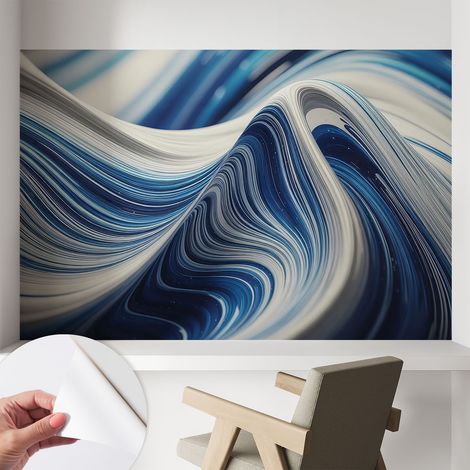 Papier peint autocollant avec imprimé pour décoration intérieure pour rénovation a motif Abstraction harmonieuse 104x70 cm (1/5)