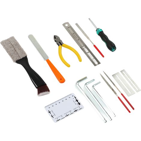 Kit de réparation guitare lime à frettes brosse de nettoyage joint de protection outils d'entretien pour luthier (1/5)