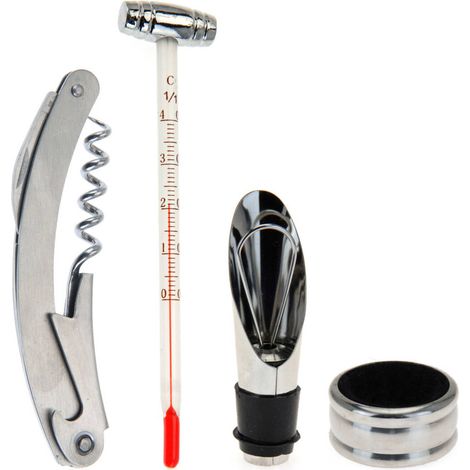 Accessoires pour le vin, set de 4 pièces
