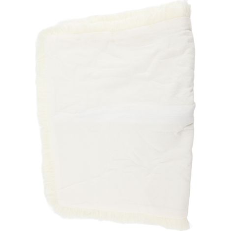 Housse de coussin en coton de couleur pure, coussin de ferme au Design moderne et Simple, blanc, 30x50cm (1/5)