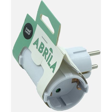 Eco Adaptador 2 tomas Blister Mod5 2P+T 16a 230v Blanco protección infantil 4x8,5x10cm (1/4)