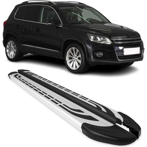 Marchepieds Latéraux pédale Compatible avec VW Tiguan mk1 2007-2016 Aluminium Gris 2Pcs (1/5)