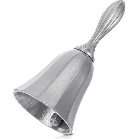 Cloche à main en laiton massif extra forte - cloche de table - cloche de navire - petite cloche - cloche de Noël - cloche civique - cloche de méditation - cloche pour restaurant - mariage - hôtel - dr (1/5)