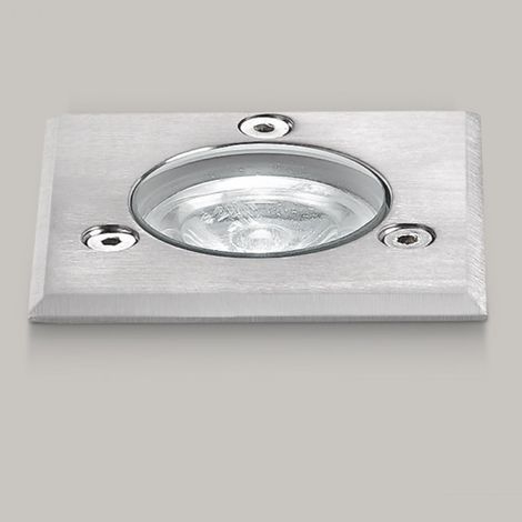 Faretto incasso acciaio gea led shally ges221c ip67 modulo led incasso terra quadrato calpestabile