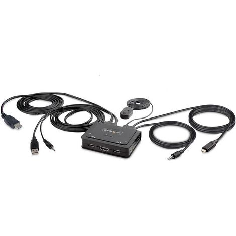 Switch KVM Startech C2-H46-UAC-CBL-KVM 1,8 m (1/4)