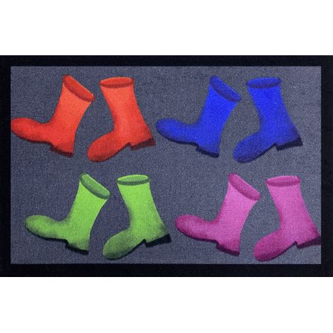 Tappeto d'ingresso Boots Antracite 40x60cm