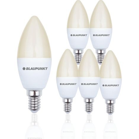 Bougie LED E14 7W 595 Lumens 2700K Blanc chaud lustre, Lot de 6 (1/5)