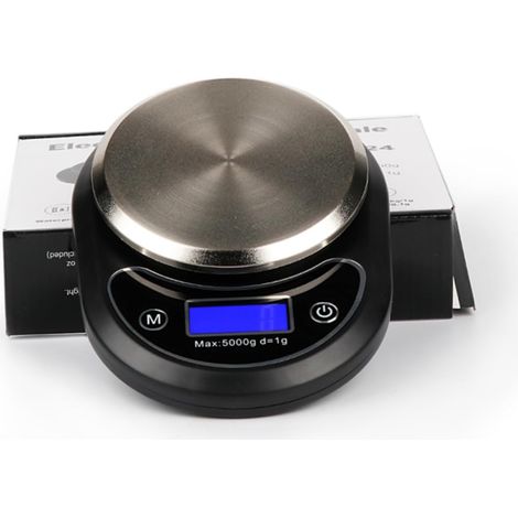 1 Stück hochpräzise digitale Küchenwaage batterielose elektronische Waage zum Backen von Gebäck Black Precision