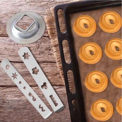 Accesorio cortador de galletas para picadora de carne, máquina para hacer galletas, accesorios con forma de galleta para picadora de carne, compatible con batidoras KitchenAid Westmark, 8 formas. (1/4)