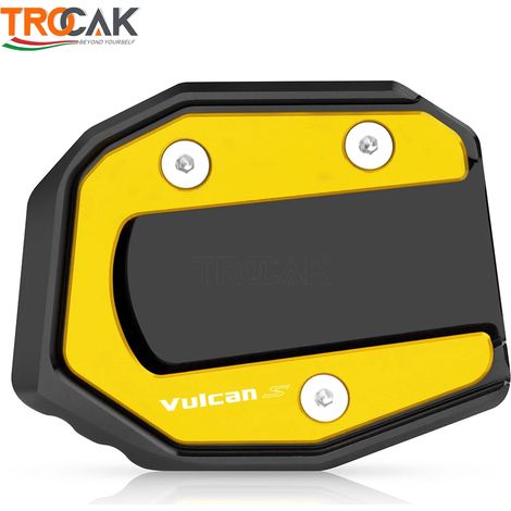 (Or) Compatible avec la béquille latérale CNC de moto KAWASAKI Vulcan S VN650 VN 650 (2015-2023) - Extension de béquille avant/arrière - Plaque de support - Maxpower (1/4)