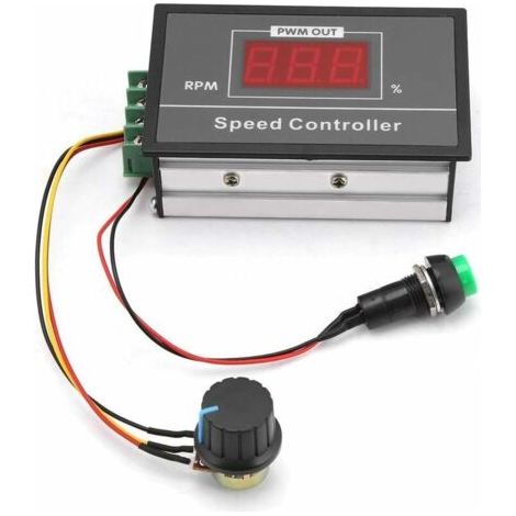 Alovez - Contrôleur de vitesse - Contrôleur de moteur 12V 24V CC 6-60V 36V 48V 30A PWM Contrôleur de vitesse de moteur CC Start Stop Switch (1/5)
