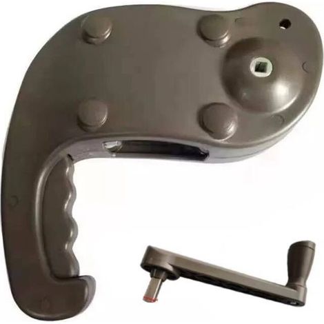 Garten-Sonnenschirmzubehör, Sonnenschirm-Ersatzteile, Zubehör/Armlehnen mit Griff für römische Sonnenschirme, 2er-Set, schwarz (1/5)