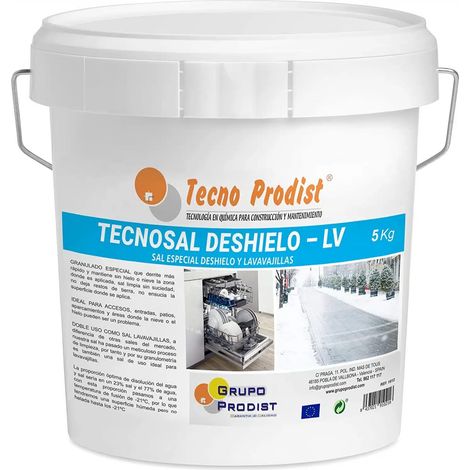 Tecno Prodist Tecnosal Deshielo - Sal para Derretir Nieve y Hielo
