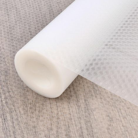 45 × 500 cm Protecteur de tiroir transparent non adhésif EVA plastique doublure d'étagère antidérapante étagères armoire imperméable pour réfrigérateur, meuble évier (1/5)