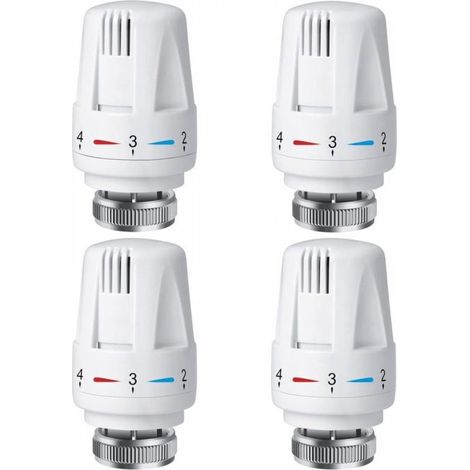 Tête thermostatique de radiateur PCS, tête de thermostat de radiateur TRV M30 x 1,5, vanne thermostatique de radiateur, vannes de radiateur de radiateur pour système de chauffage pour la maison et le (1/5)