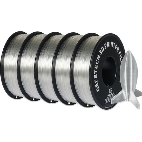 Filamento per stampante 3D, materiale PLA ecologico, compatibile con stampanti FDM, trasparente (1/2)