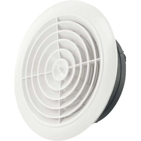 Grille de ventilation, modèle circulaire pivotant, pour ouvertures Ø 200 mm, blanche (1/4)
