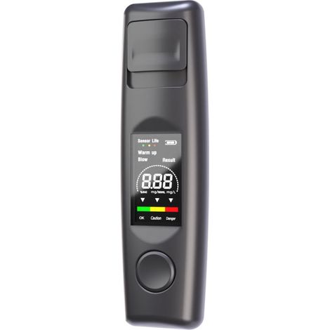 Alcoolomètre portable haute précision sans contact, test d'haleine rapide (10 s), écran LCD, réponse rapide. (1/5)