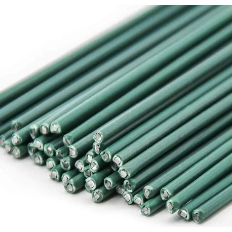 Packung mit 50 Draht-Pflanzenstützen für Topfpflanzen, Blumen, Gemüse, Gartenarbeit, Grünpflanzen, 40 cm (1/5)