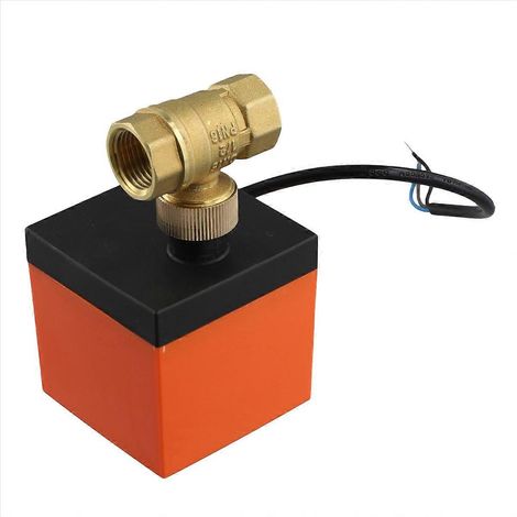 Électrovanne à boisseau sphérique à filetage 220 V CA, 2 voies, 3 fils (1/5)