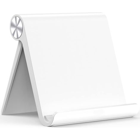 Support Pour Tablette - Réglable 15° à 100° - Compatible 4 à 12 Pouces - Épaisseur Max 1,4 cm - ABS avec Pads En Silicone - 1 Pièce (1/5)