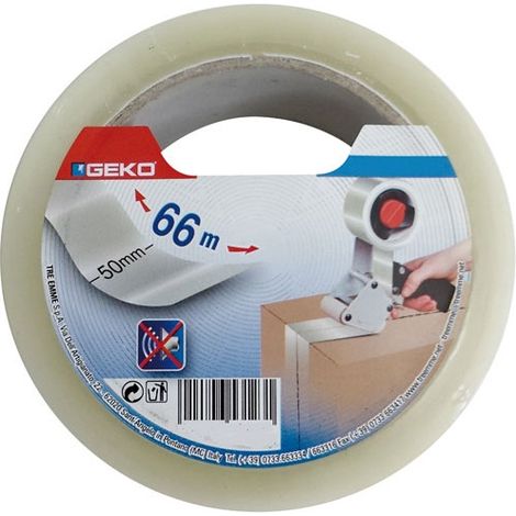 RUBAN EMBALLAGE TRANSPARENT 50MMX66M VRAC SE COUPE ALA MAIN
