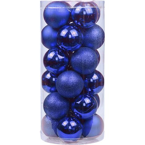 Boule De Noel - 24 Pièces - Diamètre 3 Cm - Résistant Aux Chocs - Pour Arbre De Noël Fête Mariage Décoration Intérieure (1/5)