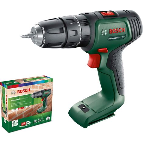 Bosch Akku Schlagbohrschrauber UniversalImpact 18V (ohne Akku, 18 Volt System, BohrØ in Holz 30 mm) (1/5)