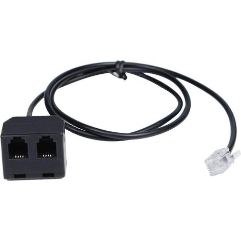 Adaptateur de formation téléphonique en Y pour casque ou combiné RJ9, compatible avec Cisco, Yealink, Avaya, Plantronics, Polycom, ShoreTel (1/5)