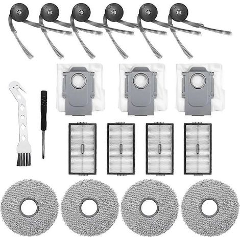 Kit d'accessoires pour aspirateur Roborock Saros Z70 : brosse latérale, filtre HEPA, chiffon de nettoyage et sacs à poussière. (1/5)