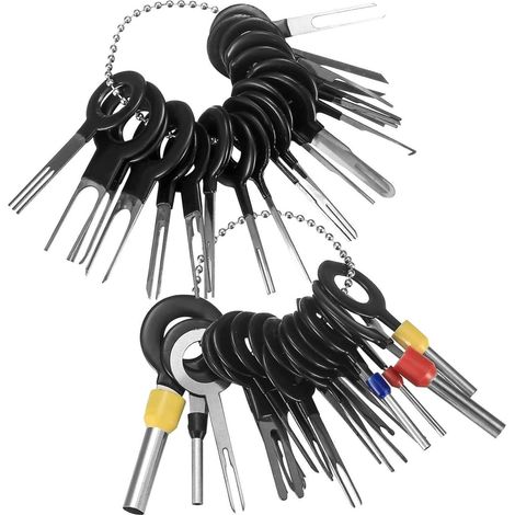 Entriegelungswerkzeug KFZ Kabel Stecker Auspinwerkzeug Schwarz 41pcs (1/5)
