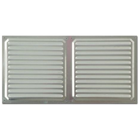REJILLA 20X40CM ALUMINIO - BRINOX