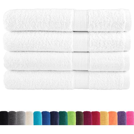 Serviettes de sauna de qualité supérieure SOLUND 4 pcs blanc (1/5)