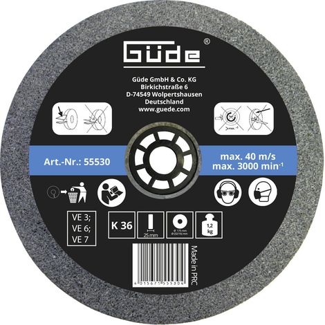 Güde Schleifscheiben (125 bis 250 mm) versch Körnungen Doppelschleifer Schleifer