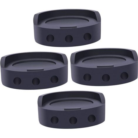 Lot de 4 Coussinets de Base pour Machine à Laver Amortissants - Coussinets Antidérapants pour Rehausseurs de Meubles (1/3)