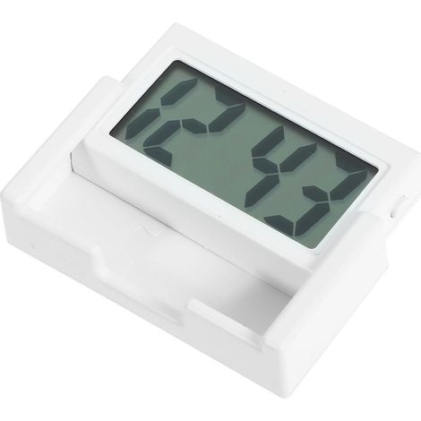 Mini Coller Tableau Design de à ou Quatre Coins Blanc Minimaliste Numérique Horloge Silencieuse en Portable Plastique Bord de Voiture Bureau (1/5)