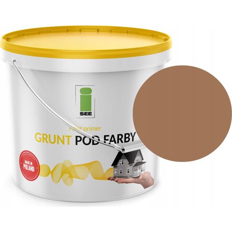 Apprêt silicone pour peinture de façade, teinte marron clair, marron foncé, 10 L (1/5)