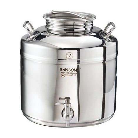 Fustino Saldato Europa Sansone Inox 18 a 10 Lt 15