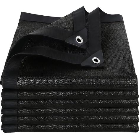 Malla de sombra perforada para exteriores, 80% de protección UV, 2,5 x 4 m, para balcón o jardín. (1/5)