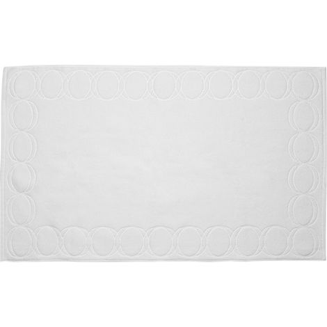 Tappeto da bagno Monogram Opus 60x100cm bianco / Officine Monogram