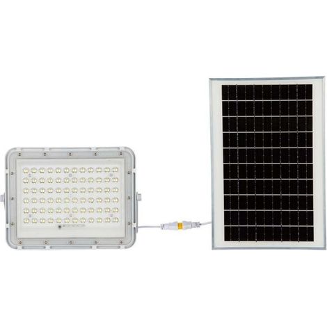 V-TAC Faro LED con Telecomando e Pannello Solare 15W Bianco Naturale IP65