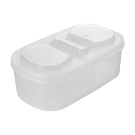 BUNTHAUS 1 boîte d'assaisonnement avec tiroir, boîte de rangement portable pour épices à double couvercle, pot d'assaisonnement simple (double couvercle). (1/5)