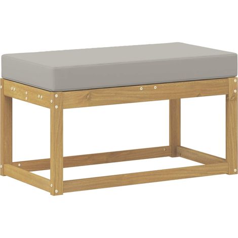 Maison Exclusive - Panca da esterno con cuscino Bianco 80 x 43 x 45 cm