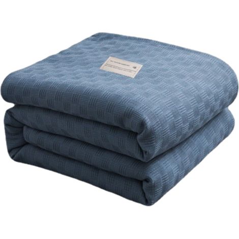 Couverture En Coton - 150 x 100 cm - Tissu 100 % Coton - Légère Respirante Pour Toutes Les Saisons - 1 Pièce (1/5)