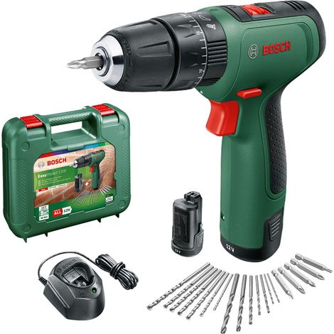 Perceuse-visseuse à percussion sans fil EasyImpact 1200 (2 batteries, système 12 V, 19 accessoires, en coffret de transport) (1/5)